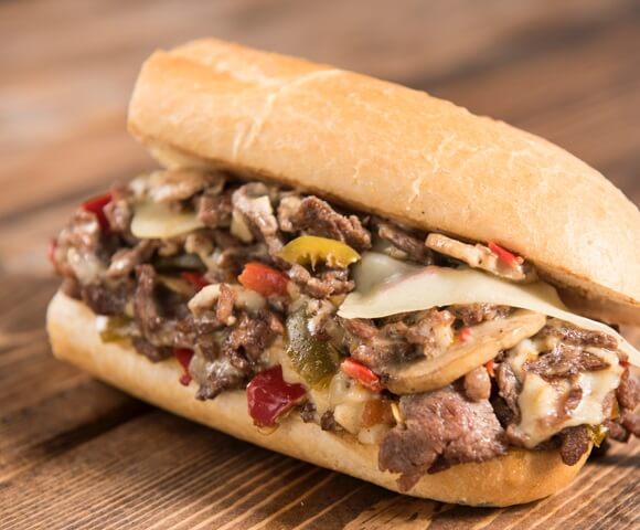 cheese steak sandwich